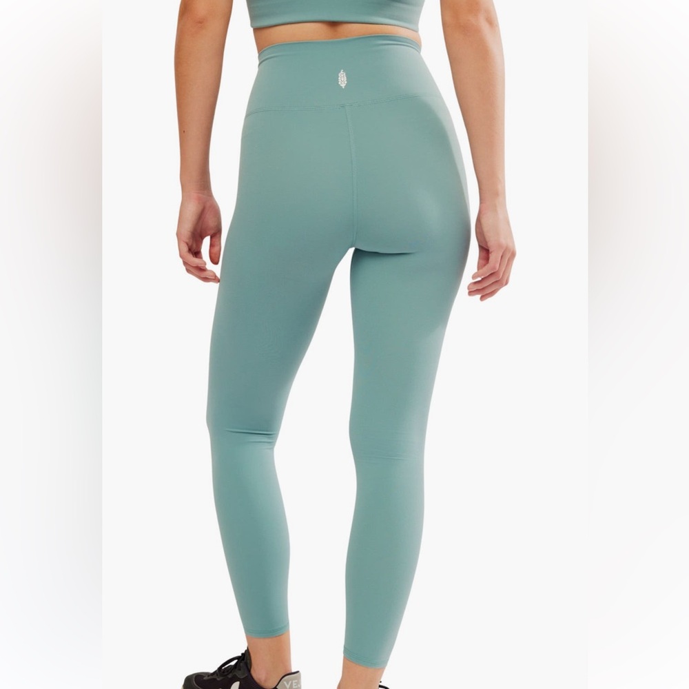 NWT Free People FP Movement Never Better High Rise Leggings Eucalyptus Size L - Picture 6 of 9